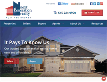 Tablet Screenshot of nextgenerationrealty.com